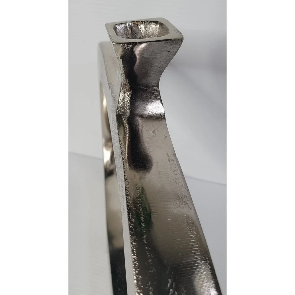 Z Gallerie Lamberton Vase Silvertone India 13